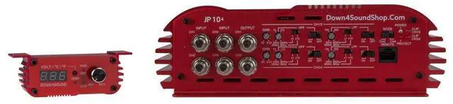Alt view image 4 of 5 - DOWN4SOUND JP77 RED ^^ 3000W RMS - 7 Channel Amplifier