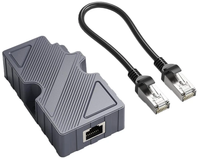 Main image of 150W Gigabit PoE Injector, 12V to 48V DC Boost Converter, 10/100/1000Mbps RJ45 Power Over Ethernet Adapter, IEEE 802.3af/at Compliant, 48-57V Input 3A Output, ESD Protector
