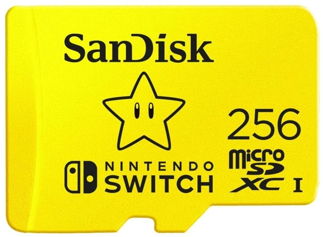 Main image of SANDISK 256GB microSD Card, Super Mario Super Star Edition