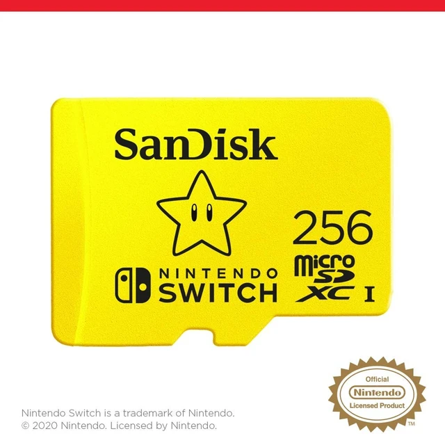 Alt view image 3 of 5 - SANDISK 256GB microSD Card, Super Mario Super Star Edition