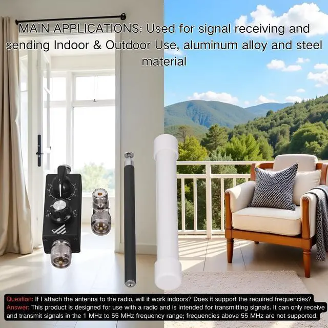 Alt view image 5 of 5 - QRP Shortwave Radio Transmitter FM Air Full Band Transmitter QRP Shortwave Antenna Portable and Easy to Use Reduce Interference Main Applications Reception and Transmission