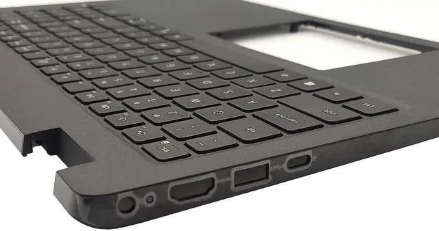 Alt view image 3 of 5 - Jxjslp New Upper Case Palmrest Non-Backlit Keyboard Assembly Replacement for DELL Latitude 3520 E3520 Series Laptop Top Cover US Layout DJP76 0DJP76 Black (Without Backlit)