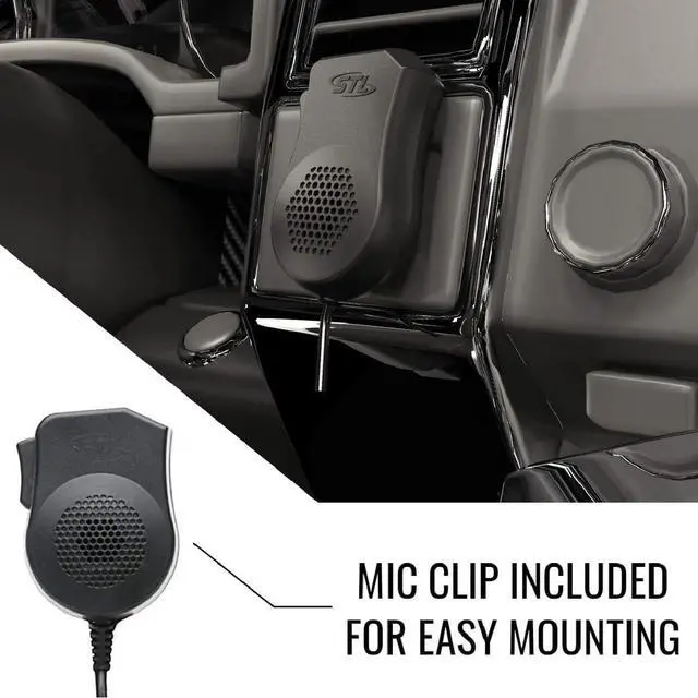 Alt view image 4 of 5 - PA 100-Watt Public Address System Dual Horn Speaker & Handheld Microphone for Police, Fire, Tow, and Emergency Vehicle Communication