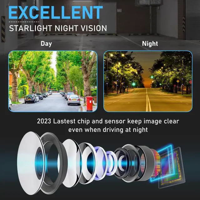 Alt view image 3 of 5 - GLK Backup Camera - AHD 1080P Wide Angle Reverse Camera, Night Vision IP69K Waterproof Rear View Camera for 12-24V Car Vehicle SUV RV, Adjust Angle Left and Right, Up and Down, 4pin Connector
