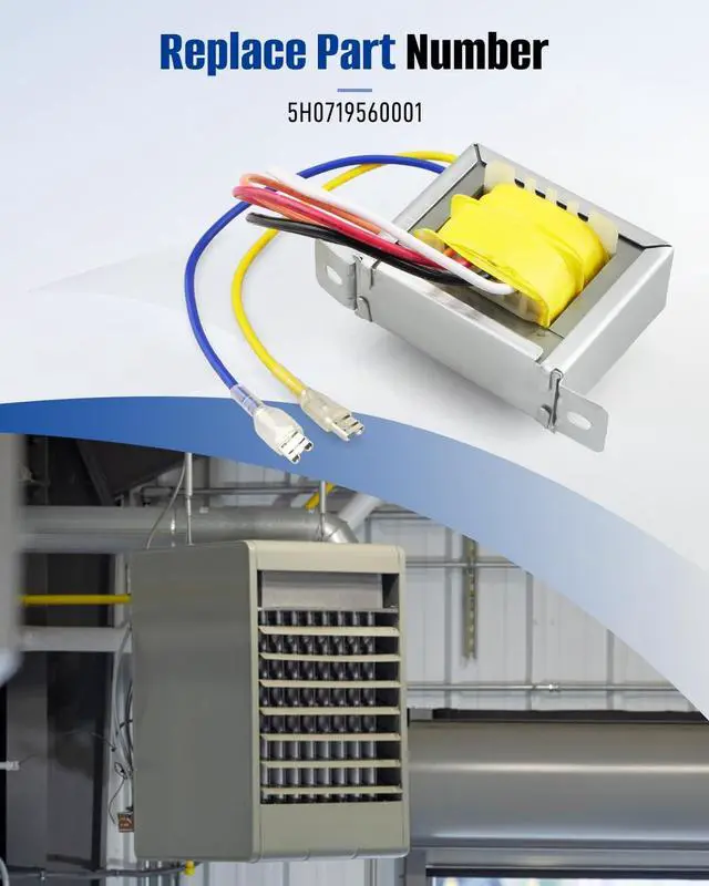 Alt view image 5 of 5 - Upgraded Transformer Fit for MODINE Replace 5H0719560001, 120V Prim, 24V Secon, 40VA