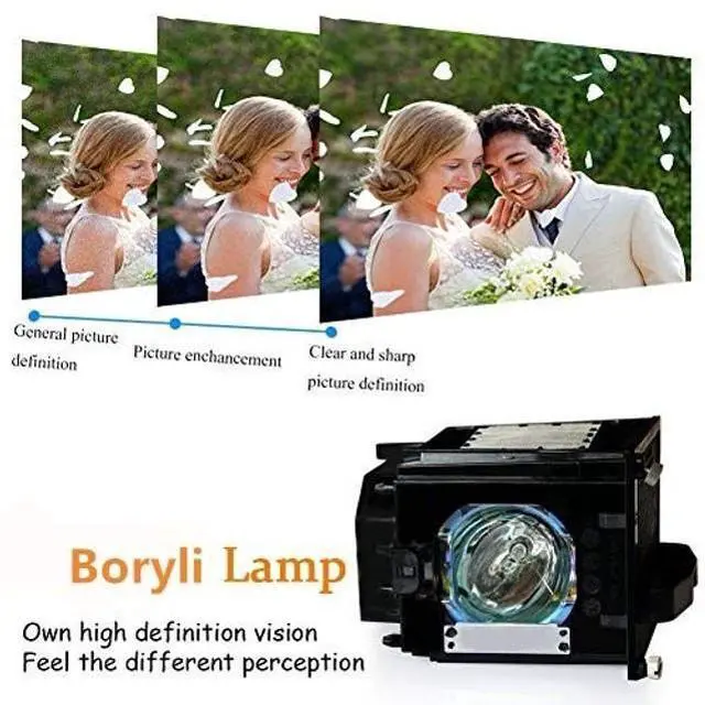 Alt view image 3 of 4 - BORYLI 915P049010 Replacement Lamp with Housing for Mitsubishi DLP TV WD-52631, WD-57731, WD-65731, WD-65732