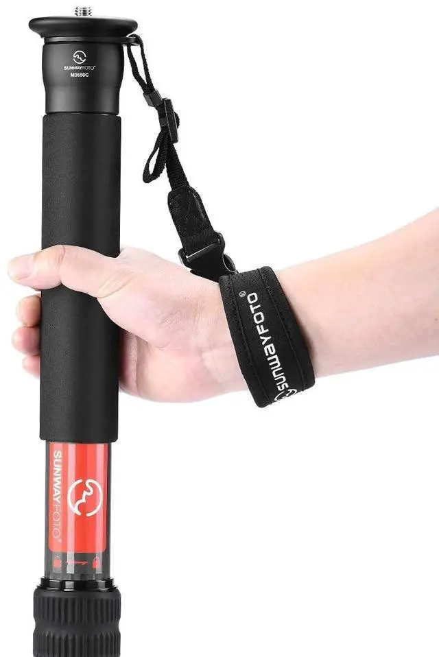 Alt view image 3 of 5 - SUNWAYFOTO M3650C CF Monopod 36mm Top Section 10kg 22lb Max Load Carbon Fiber 1/4" / 3/8" Super Portable