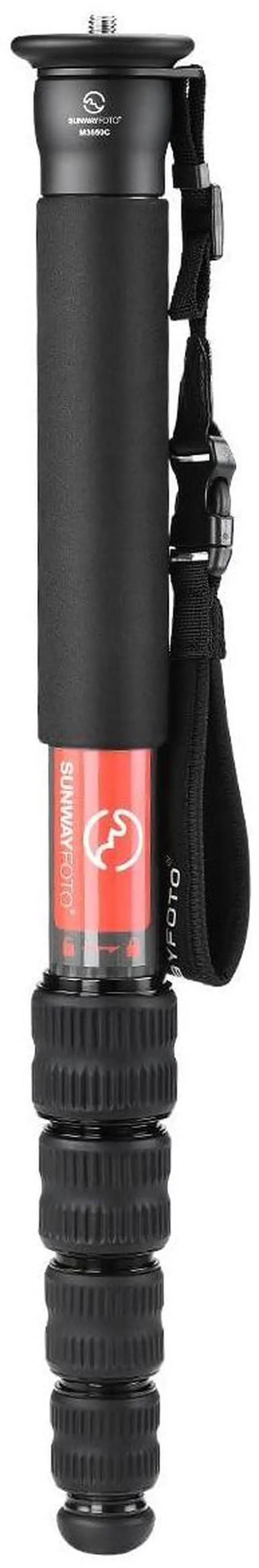 Alt view image 2 of 5 - SUNWAYFOTO M3650C CF Monopod 36mm Top Section 10kg 22lb Max Load Carbon Fiber 1/4" / 3/8" Super Portable