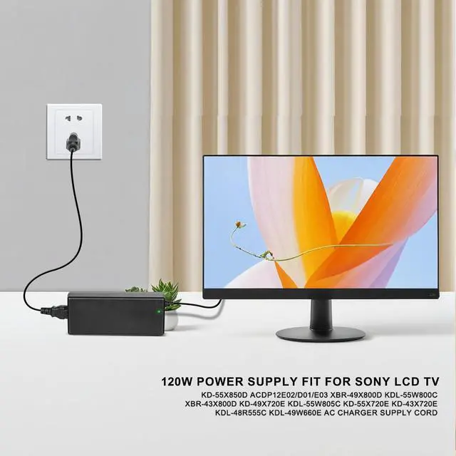 Alt view image 2 of 5 - 19.5V Power Supply Compatible with Sony Models KDL-55W805C, KD-55X720E, KDL-55W800C, XBR-43X800E, XBR-43X800D, XBR-49X800E, XBR-49X800D, XBR-55X850D, and KD-43X720E TV Power Supplies.