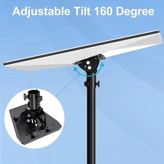Alt view image 2 of 5 - Adjustable Tilt Starlink Gen 3 Heavy Duty Pivot Roof Mount, Starlink Gen 3 Pole Mounting Kit for Starlink Internet Kit Satellite, Compatible with Starlink Gen 3 Standard & Enterprise Dish