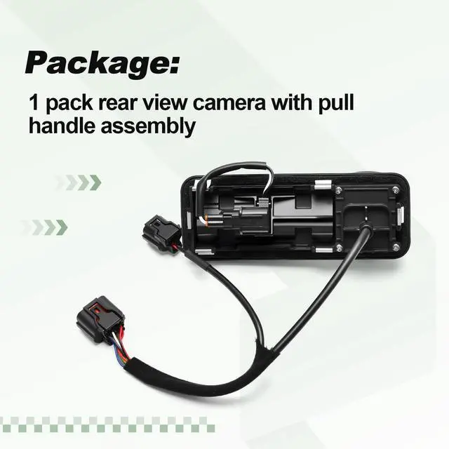 Alt view image 3 of 5 - Backup Parking Rear View Camera with Pull Handle Assembly Compatible with 2020 2021 Kia Soul Replace 99240-K0000 99240K0000