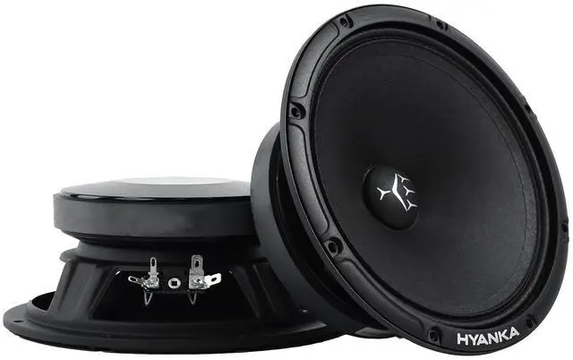 Main image of H YANKA SMD-65 6.5 Midrange Speakers Car Audio, 250 Watts 4 Ohms Door Speakers with Black Steel Basket, Distortion-Free Sound, Ideal for Cars, Trucks, and More. (1 Pair)