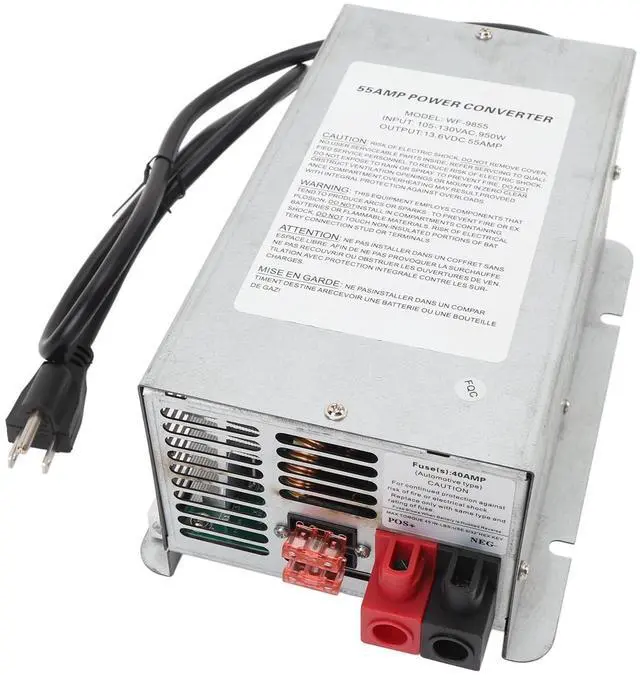 Alt view image 4 of 5 - 55 Amp Three Stage Power Charger Replacement for Trailers and Campers, Suitable for Various Recreational Vehicles with 3 Voltage Output Modes for Lithium ion Batteries, Providing