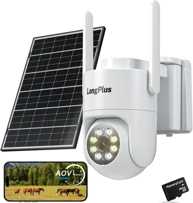 Main image of LongPlus 2K Solar Security Camera Outdoor Wireless for Home Surveillance
