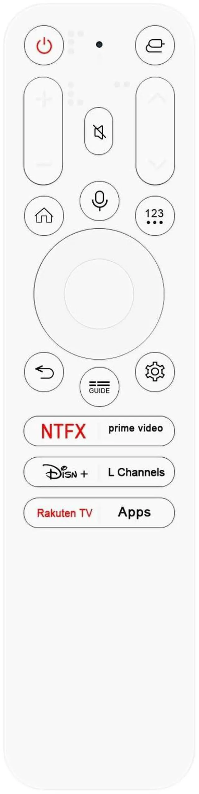 Main image of WR24GA Voice Replacement Simple Remote Control Applicable for LG Smart TV 2024 86QNED85TUA 50QNED85TUA 55QNED85TUA 50UT8000PUA 55UT8000PUA 65UT8000PUA 75QNED99TUA OLED65G4SUB 86UT7550AUA 55UT7550AUA