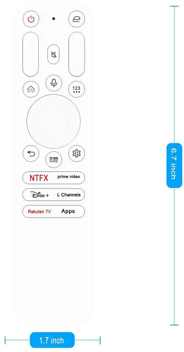 Alt view image 5 of 5 - WR24GA Voice Replacement Simple Remote Control Applicable for LG Smart TV 2024 86QNED85TUA 50QNED85TUA 55QNED85TUA 50UT8000PUA 55UT8000PUA 65UT8000PUA 75QNED99TUA OLED65G4SUB 86UT7550AUA 55UT7550AUA