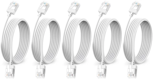 Main image of Ultra Thin Cat6 Ethernet Cable 15FT 5Pack, Gigabit UTP Network Cable