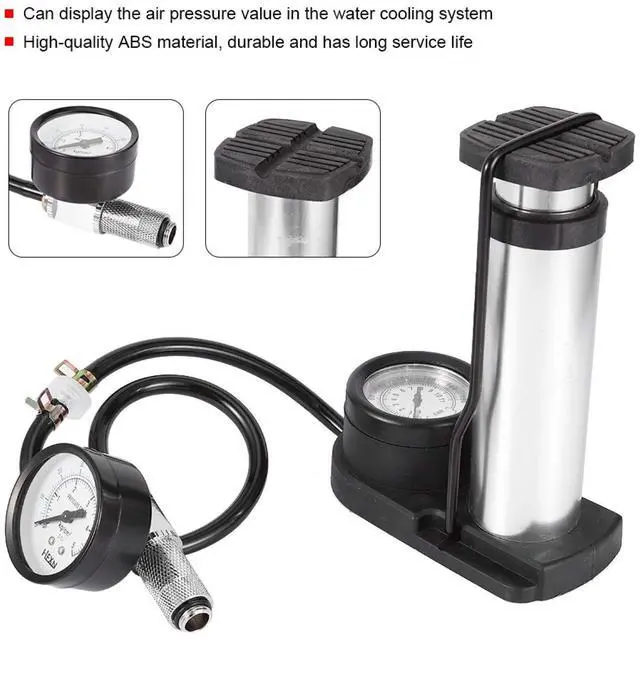 Alt view image 5 of 5 - Heayzoki Water Cooling System Pressure Gauge,Double Barometer,Computer Water Leakage Tester,Cooling System Air Pressure Guage,for PC Computer Water Cooling System