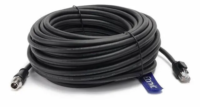Main image of Eonvic Cognex Industrial Ethernet M12 X-Type to RJ45 High-Flex GigE Vision Camera 20M
