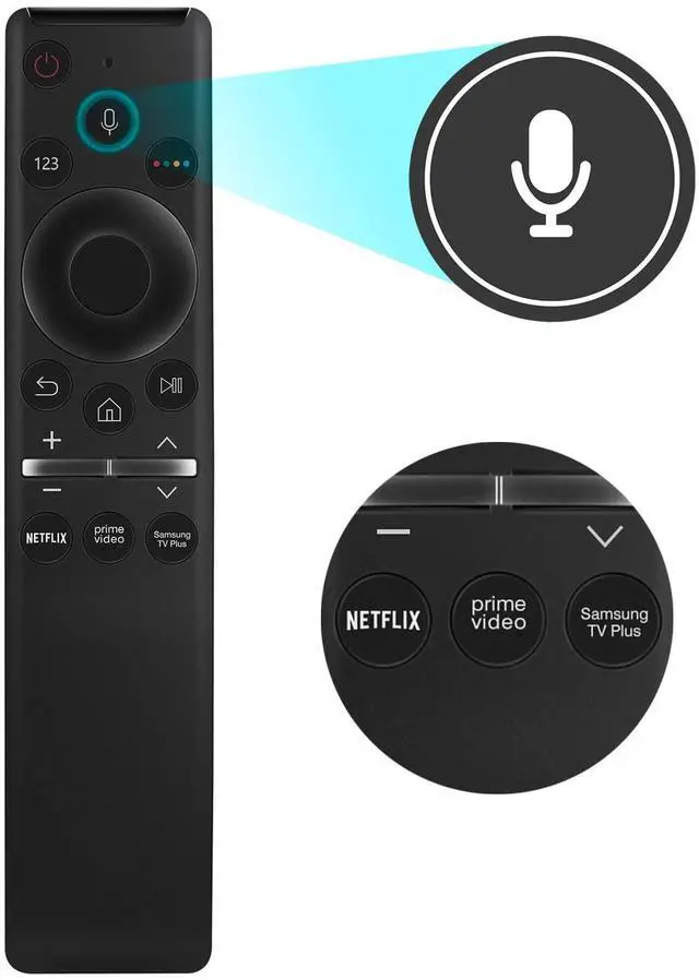 Alt view image 2 of 5 - New BN59-01363N Voice Replacement Remote Control Compatible with Samsung TV QN43LS03AAFXZA QN43Q60AAFXZA QN50Q60AAFXZA QN50QN90AAFXZA QN55LS03AAFXZA