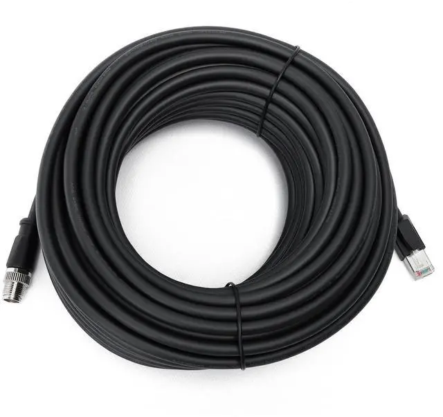 Alt view image 5 of 5 - Eonvic Cognex Industrial Ethernet M12 X-Type to RJ45 High-Flex GigE Vision Camera 20M