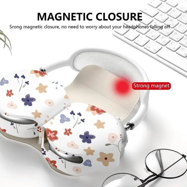 Alt view image 2 of 5 - Compatible for Apple Airpods Max Case,Smart Case Cover Accessories with Sleep Mode Made by PU Leather Original Replacement Carrying Case for Airpod Pro Max Headphones
