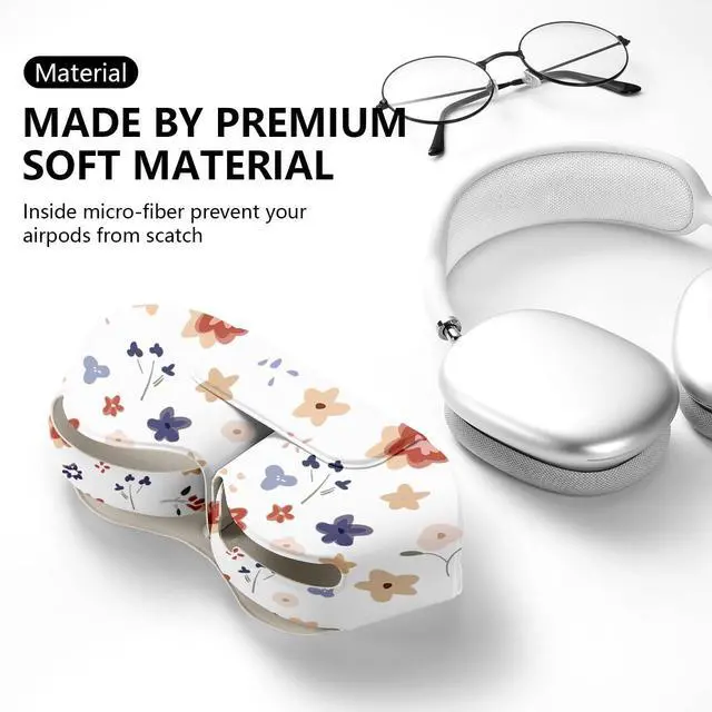 Alt view image 4 of 5 - Compatible for Apple Airpods Max Case,Smart Case Cover Accessories with Sleep Mode Made by PU Leather Original Replacement Carrying Case for Airpod Pro Max Headphones