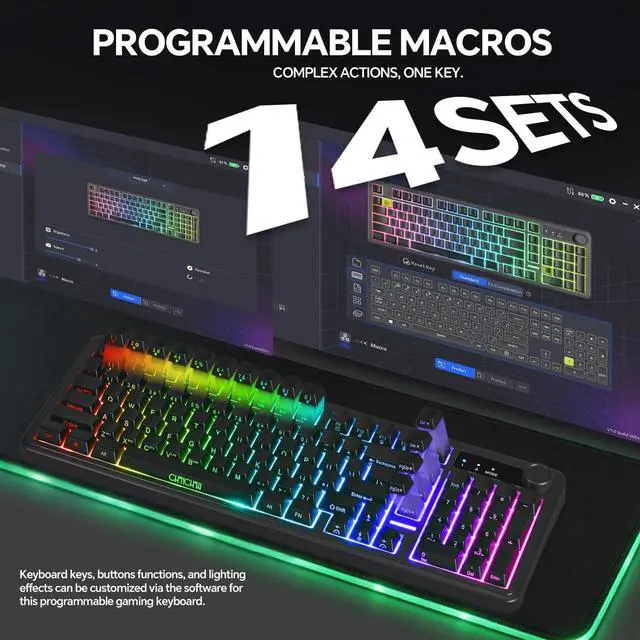 Alt view image 4 of 5 - CHONCHOW Gaming Keyboard G810