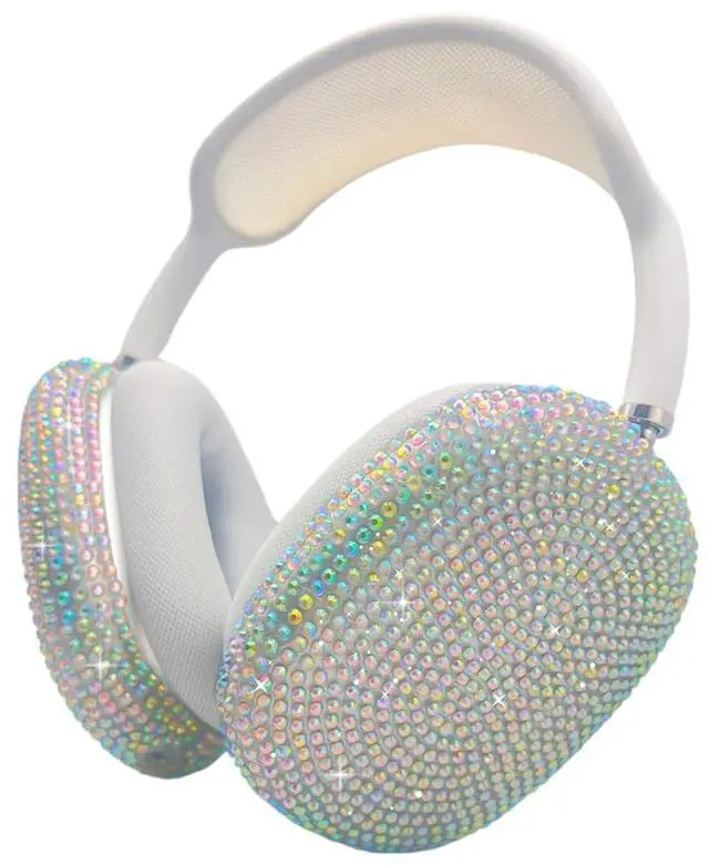 Alt view image 2 of 5 - Cute Rhinestone Cover for Airpods Max, Bling Apple Headphone Case Sparkling Glitter Airpod pro max Ear Covers Protective Accessories