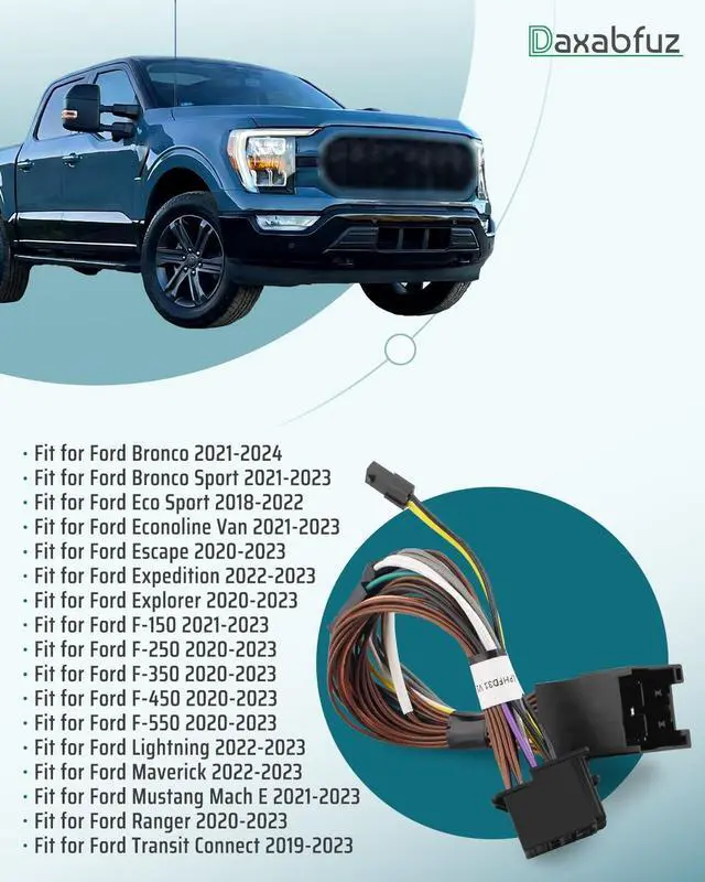 Alt view image 3 of 5 - Advanced Audio Integration T-Harness Fit for Ford Non-Amplified Vehicles 2018-2023, Replace LPHFD31