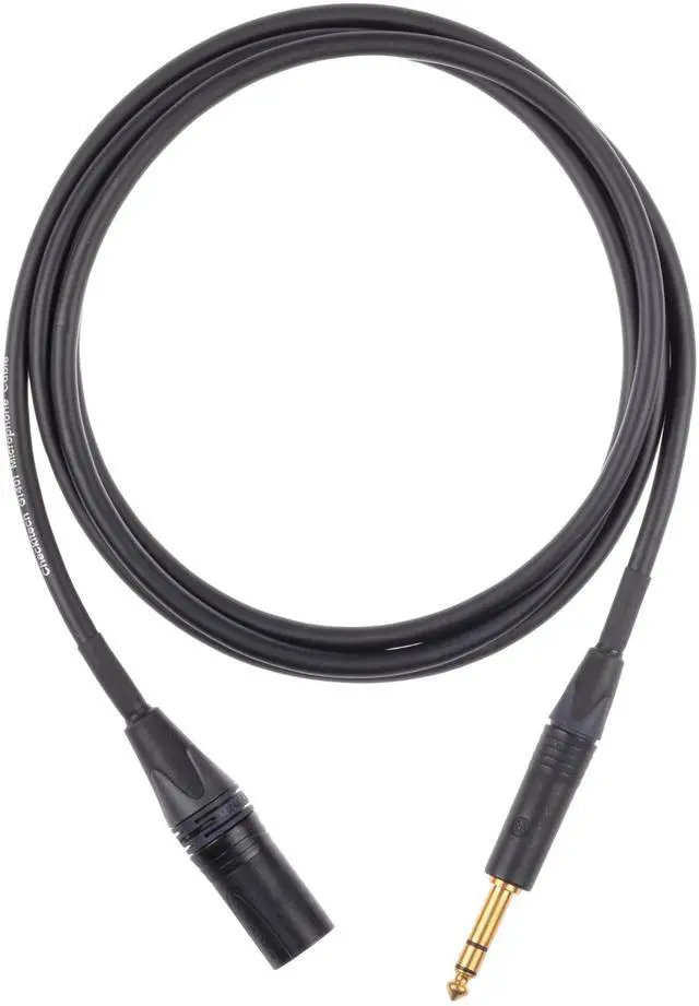 Alt view image 3 of 5 - Checkitech Gratify G1401 Balanced 1/4-inch TRS Male to XLR Male Patch Cable with Neutrik Gold Contacts (3 Foot)