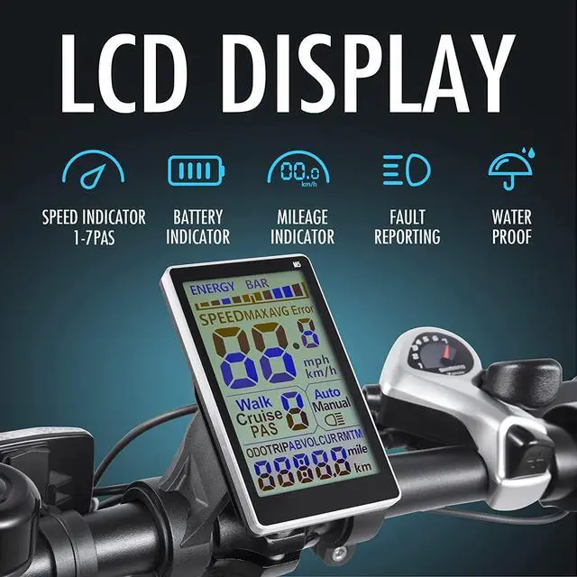 Alt view image 5 of 7 - DYU 20" 4.0 Fat Tire Electric Bike for Adults, 20 MPH Foldable E Bike, 500W 48V 14AH LG Battery, Air Saddle, Shimano 7-Speed, Dual Shock Absorber Mountain Ebike, Up to 43 Miles, UL2849 Certification