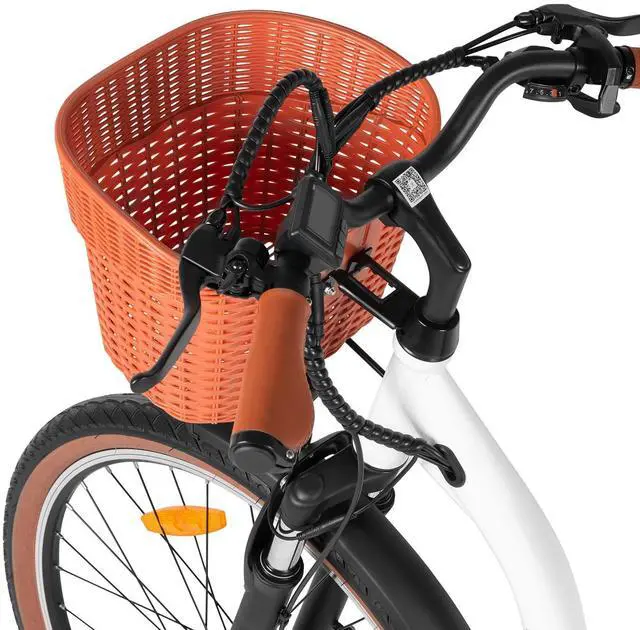 Alt view image 7 of 7 - DYU 26" Commuter Electric Bike for Adults, Peak 500W 36V 15.6AH, Pedal-Assist, Shimano 7-Speed, Cruiser City E Bike