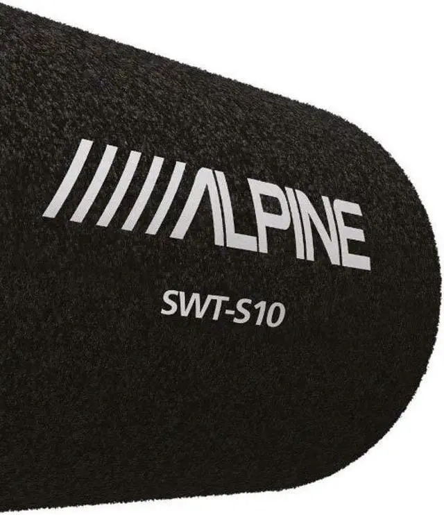 Alt view image 4 of 4 - Alpine SWT-S10 1200W Max (250W RMS) Single 10" Sealed Subwoofer.