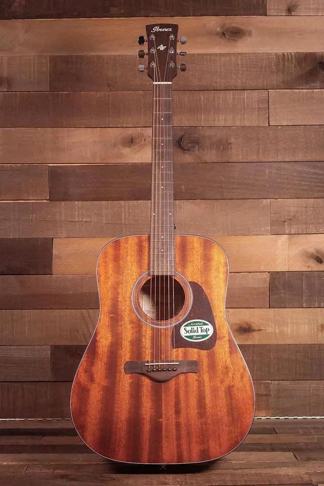 Alt view image 5 of 6 - Ibanez AW54OPN Artwood Dreadnought Acoustic Guitar - Open Pore Natural