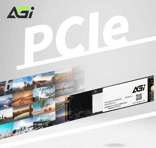 Alt view image 7 of 7 - AGI 2TB AI218 Internal SSD, PCIe NVMe M.2 Gen3x4 DRAM Cache 3D TLC NAND Flash Internal Solid State Drive SSD with Heat Sink (R/W Speed up to 3500/3100 MBs) PC/Laptop Memory and Storage Upgrade