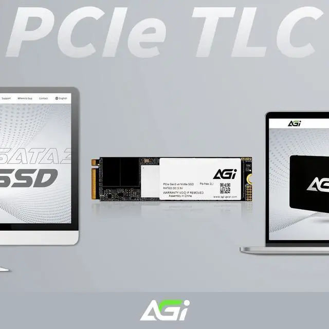Alt view image 4 of 7 - AGI 2TB AI218 Internal SSD, PCIe NVMe M.2 Gen3x4 DRAM Cache 3D TLC NAND Flash Internal Solid State Drive SSD with Heat Sink (R/W Speed up to 3500/3100 MBs) PC/Laptop Memory and Storage Upgrade