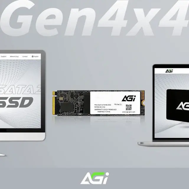 Alt view image 4 of 7 - AGI 1TB AI818 PCIe NVMe M.2 Gen4x4 SLC Cache 3D TLC NAND Flash Internal Solid State Drive SSD with Heat Sink (R/W Speed up to 5000/4500 MBs) Level up PC/Laptop Memory and Storage with Gen 4 Speed