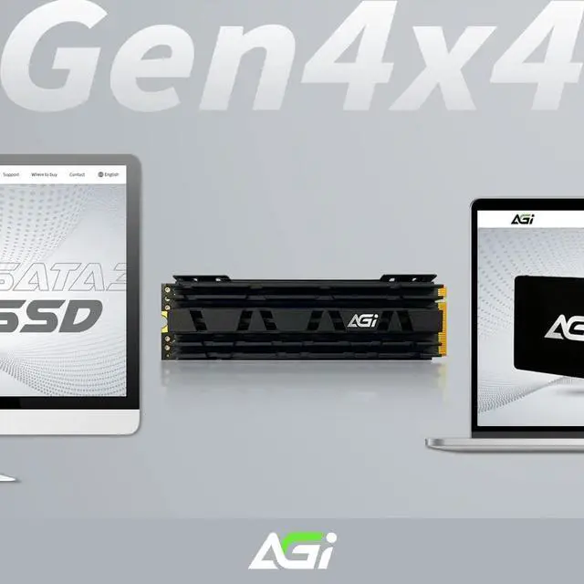 Alt view image 4 of 7 - AGI 2TB AI838 PCIe NVMe M.2 Gen4x4 DRAM Cache 3D TLC NAND Flash Internal Solid State Drive SSD with Heat Sink (R/W Speed up to 7400/6700 MBs) Level up PC/Laptop Memory and Storage with Gen 4 Speed