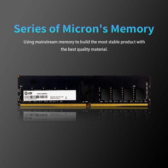Alt view image 2 of 5 - AGI UD138 16GB DDR4 UDIMM 2666MHz CL19, 1.2V, 288-pin for Computer Memory RAM Module Upgrade