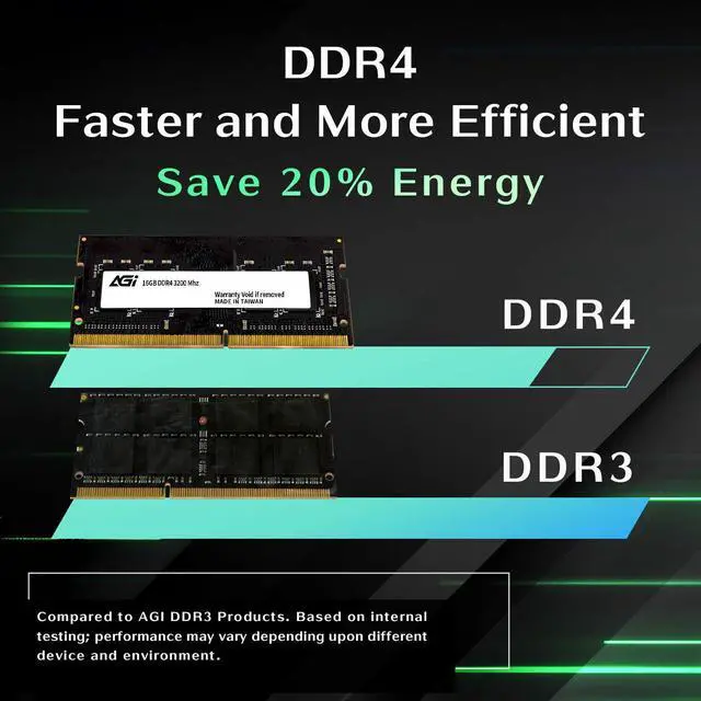 Alt view image 4 of 7 - AGI SD138 16GB DDR4 SO-DIMM 3200MHz CL22, 260-pin for Computer Memory RAM Module Upgrade