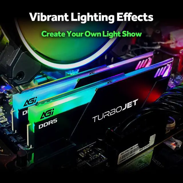 Alt view image 6 of 7 - AGI UD858 RGB 32GB (2 x 16GB) 288-Pin PC RAM DDR5 6800 Desktop Memory Model AGI6JPC16UD858