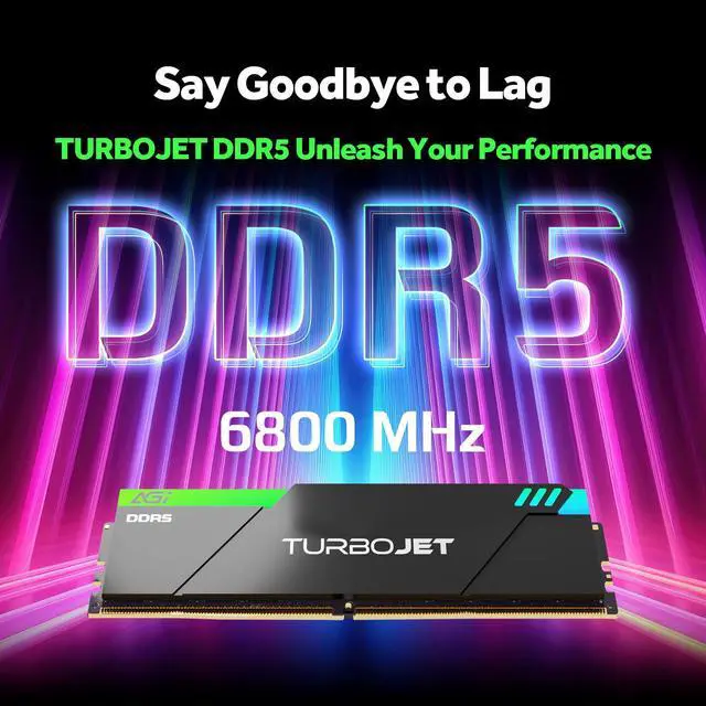 Alt view image 3 of 7 - AGI UD858 RGB 32GB (2 x 16GB) 288-Pin PC RAM DDR5 6800 Desktop Memory Model AGI6JPC16UD858