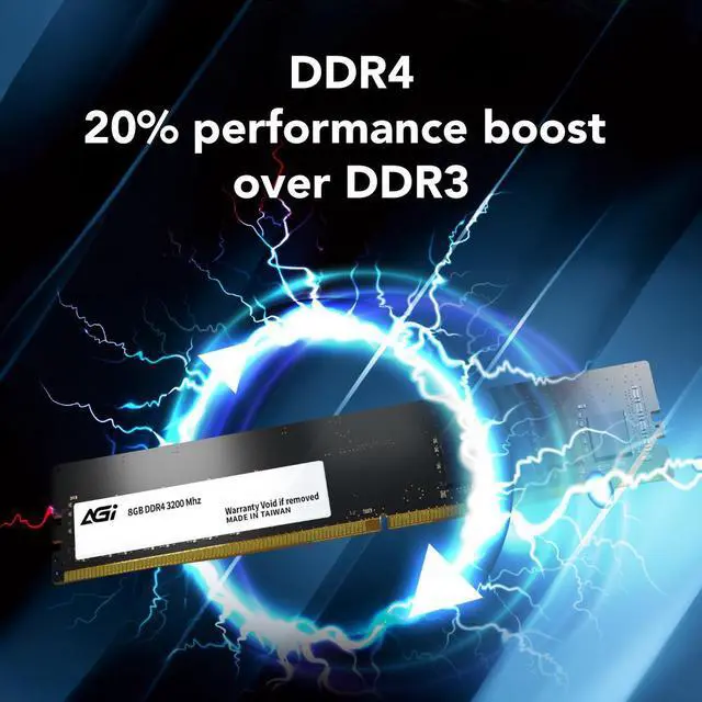 Alt view image 5 of 7 - AGI UD138 8GB 288-Pin PC RAM DDR4 3200 (PC4 25600) with Desktop Memory Model AGI320A08UD138