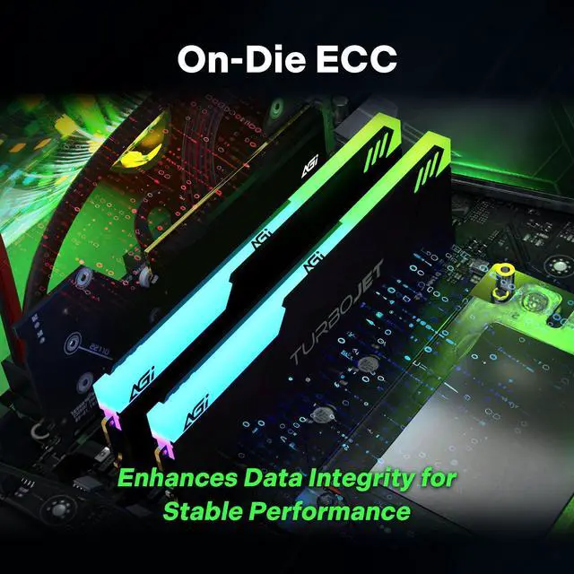 Alt view image 7 of 7 - AGI UD858 32GB(16GBx2) DDR5 6000MHz Desktop Memory Black AGI6APC16UD858