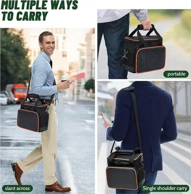 Alt view image 6 of 7 - Carrying Bag for Jackery Portable Power Station Explorer 300 240 160/500/1000Storage Pockets Battery Case Travel Power Pack Large