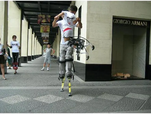Alt view image 3 of 7 - Skyrunner Kids/Child Youth Kangaroo Shoes Jumping Stilts Fitness Exercise (66-110lbs/30~50KG) Black
