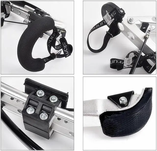 Alt view image 7 of 7 - Skyrunner Adult Kangaroo Shoes Jumping Stilts Men Women Fitness Exercise (110~150 Ibs/50~70kg) Bouncing Shoes (Black)