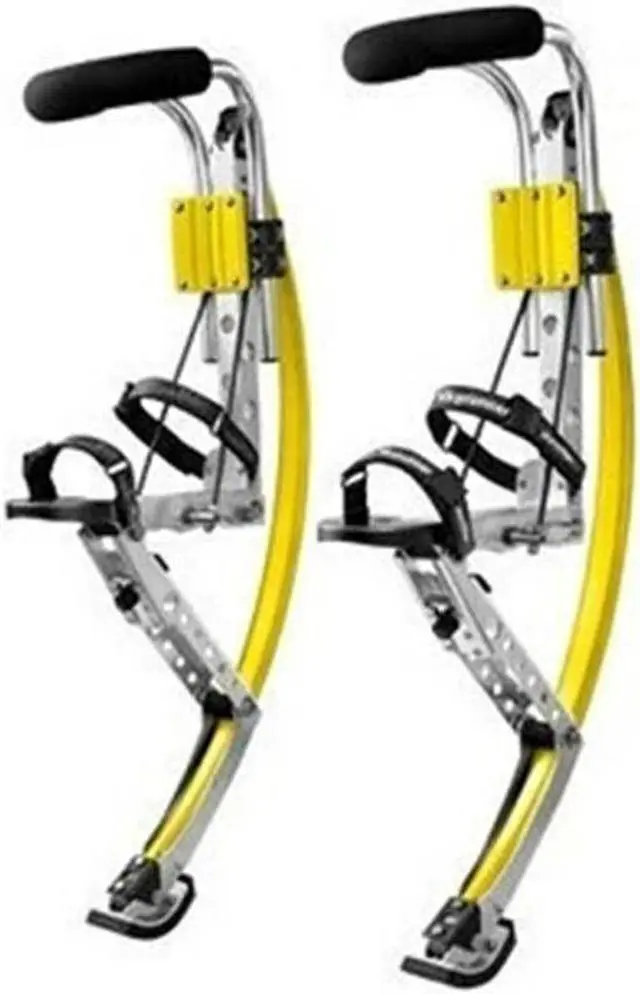 Alt view image 6 of 7 - Skyrunner Adult Kangaroo Shoes Jumping Stilts Men Women Fitness Exercise (155~200 Ibs/70~90kg) Bouncing Shoes Yellow