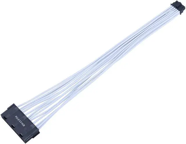 Alt view image 5 of 5 - X-Enlazar Superior Triple 6+2pin to 12VHPWR Extension Cable 300mm / 600W PCIe 5.0 (Gen 5.0) 12V-2x6 PSU Cable / Mesh Paracord Sleeving / White